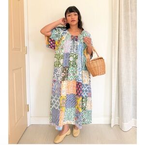 Dancing Kind Multicolor Patchwork Lola Maxi Dress